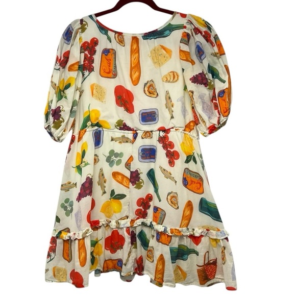 Lisa Says Gah Leila Italian Summer 100% Cotton Mini Dress Women’s Small - Picture 12 of 15